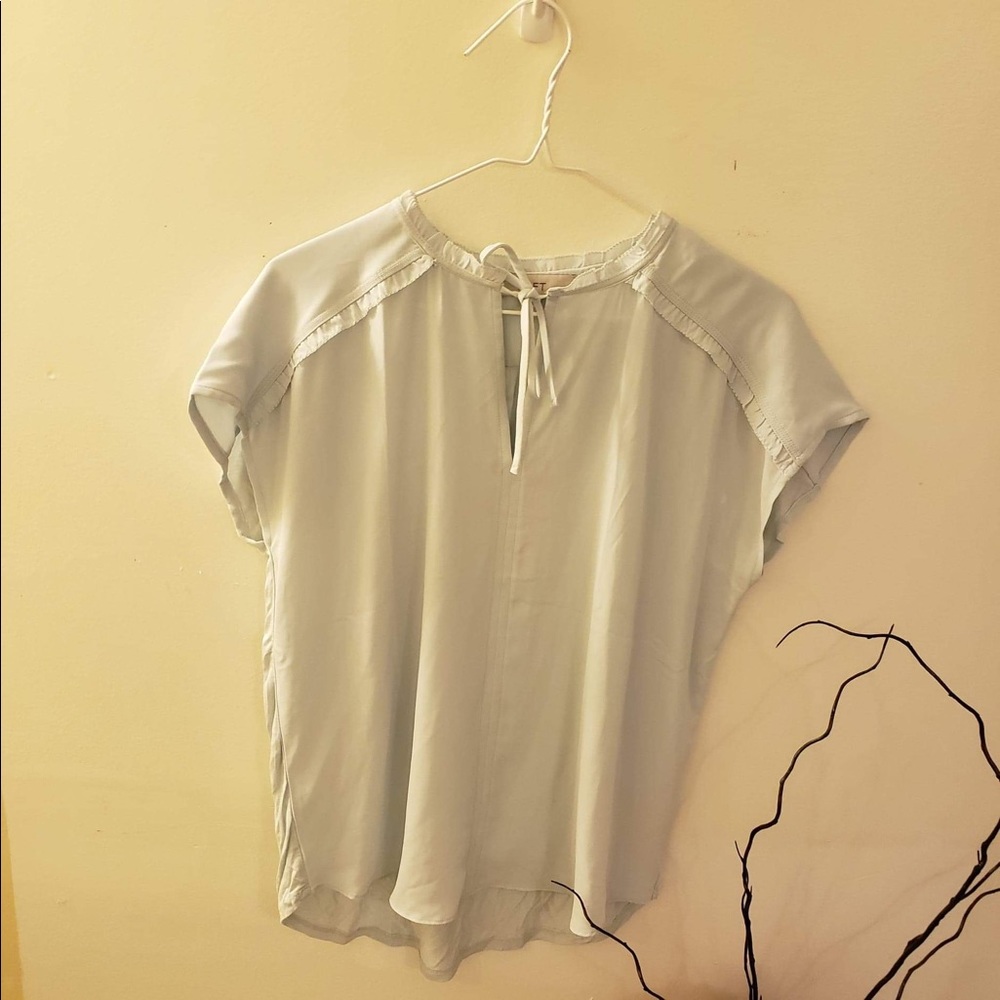 Loft small baby blue blouse